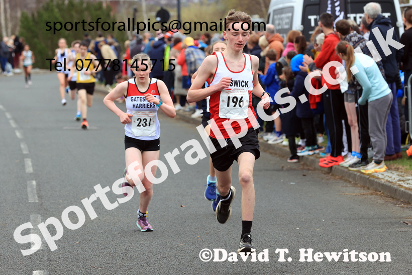 Boys and Girls Under-16s, 2026 Elswick Harriers Good Friday Road Relays and Young Athletes, Newburn,  Newcastle upon Tyne. Photo: David T. Hewitson/Sports for All Pics
